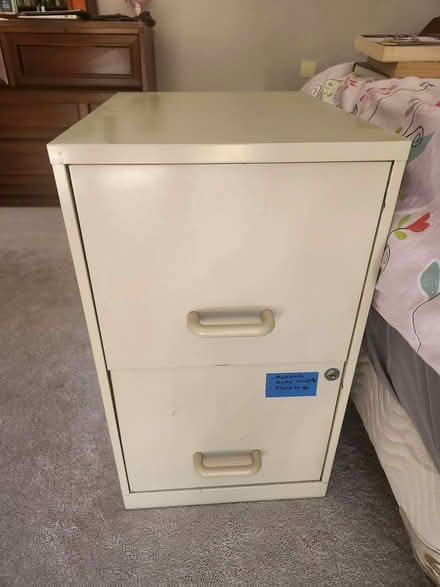 Photo of free Two-Drawer Metal Filing Cabinet (Southwest Cupertino) #1