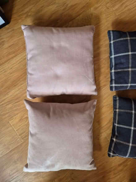 Photo of free Two cushions approximately 42 x 42 cm dusty pink (Purley on Thames RG8) #1