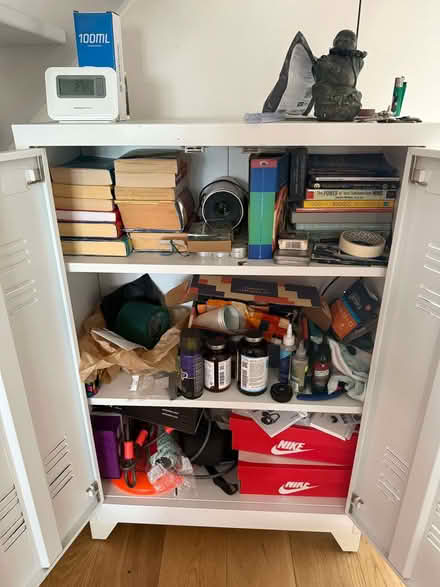 Photo of free Metal locker style cabinet (Bexleyheath DA7) #2