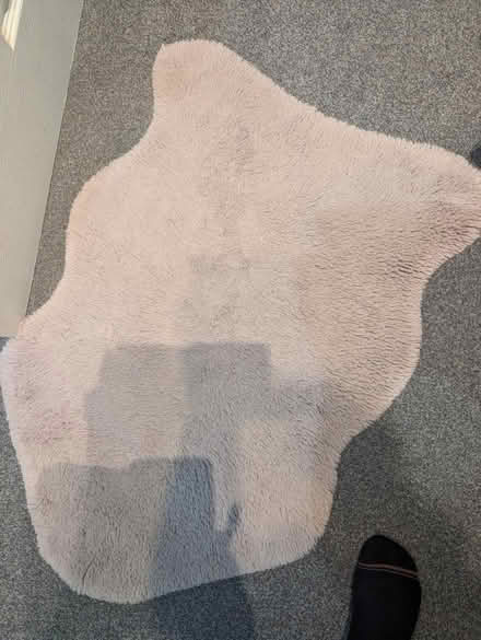 Photo of free Pale pink fluffy rug (Lowedges S8) #2