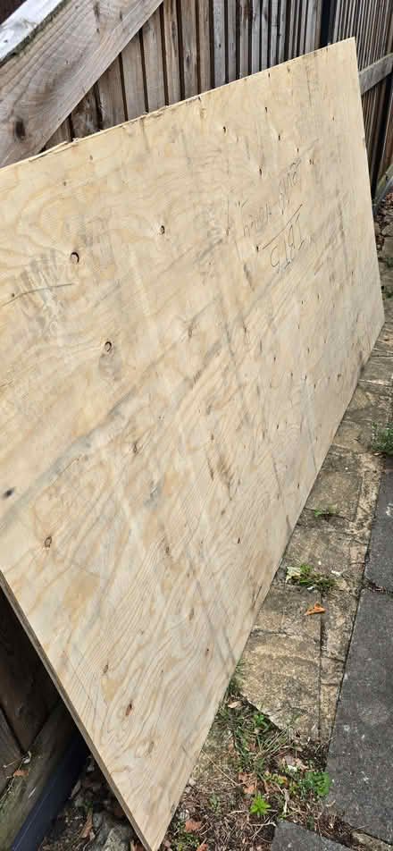 Photo of free 8' x 4' 18mm softwood plywood. (Sutton SM1) #1