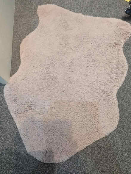 Photo of free Pale pink fluffy rug (Lowedges S8) #1