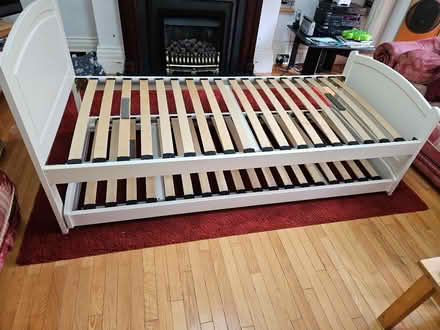 Photo of free Single bed frame with stow away bed (Anerley SE19) #2