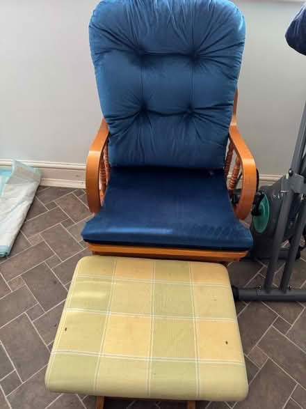 Photo of free Rocking chair & stool (Coulsdon, Surrey) #1