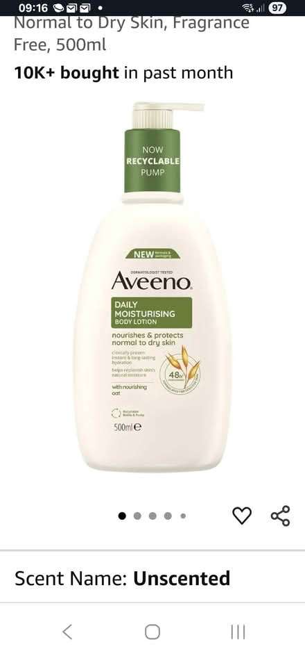 Photo of free Aveeno Body moisturiser (Telford and Wrekin TF4) #1