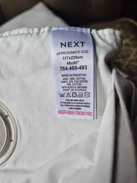 Photo of free Next brand lined grey curtains (BT8) #1