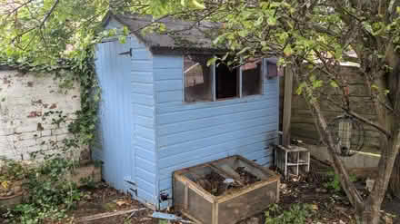 Photo of free Blue wooden shed (Davenport, SK2) #1