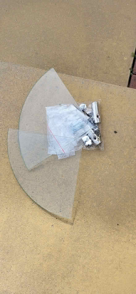 Photo of free Glass corner shelves (Rainford Junction WA11) #3