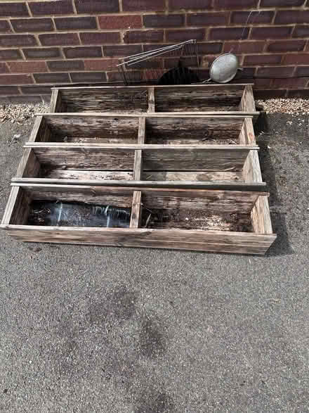 Photo of free 4 hanging baskets and 4 planting troughs (Bray SL6) #2