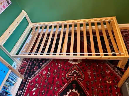 Photo of free IKEA pine wood twin bed frame (Shoreline West Mountain View) #1