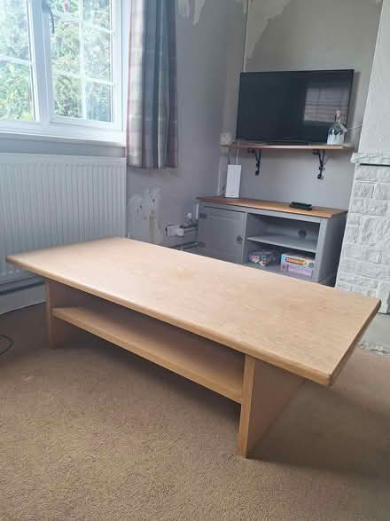 Photo of free Large Solid wood coffee table (Bedhampton PO9) #1