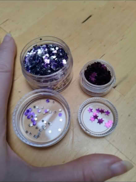Photo of free Jars of purple & silver stars (Barbourne, WR1) #1