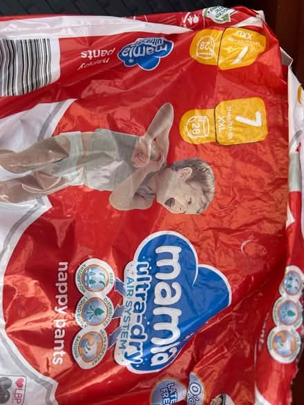 Photo of free 5x nappy pants size 7 (Elmdon Heath B91) #2