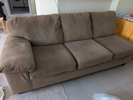 Photo of free Brown Sofa (Cupertino park center) #1