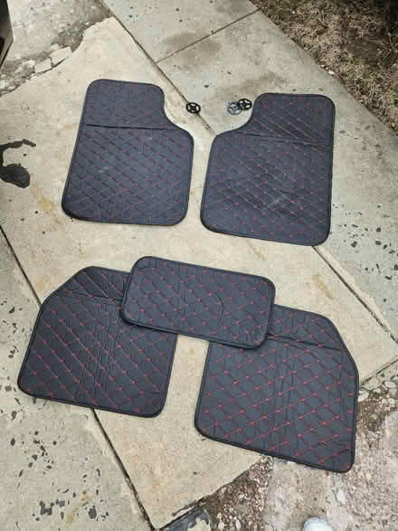 Photo of free Black w/red stitching car mats (Near Manville, NJ) #1