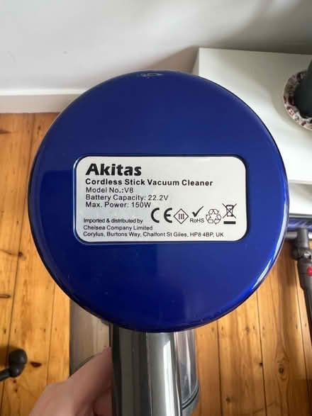 Photo of free Cordless Stuck Vacuum (Clapham South) #3