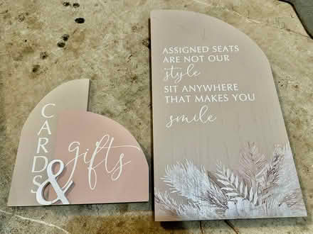 Photo of free Wedding signage and stationary (Severn) #2