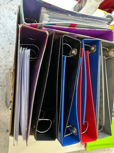 Photo of free A4 D ring folders - 7 four D rings, 3 two D ring (Bushey Village WD23) #1