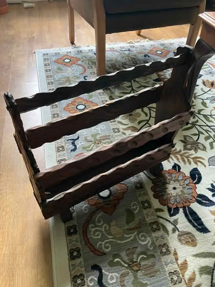 Photo of free ornate wooden magazine rack (Dunfermline KY12) #1