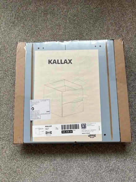 Photo of free IKEA Kallax drawers insert greyblue (BN2 1RD) #1