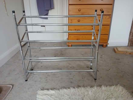 Photo of free Expanding metal shoe rack (Hailsham BN27) #1