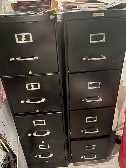 Photo of free Two four-drawer filing cabinets (Montgomery Township) #1