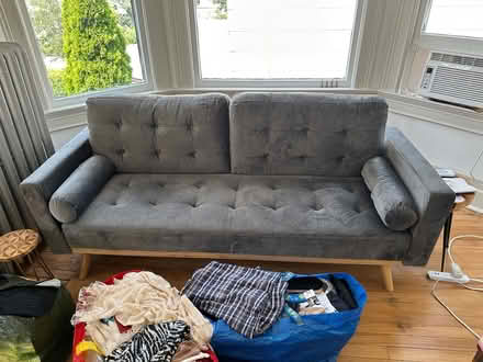 Photo of free MCM Velvet Sofa (New Rochelle) #1