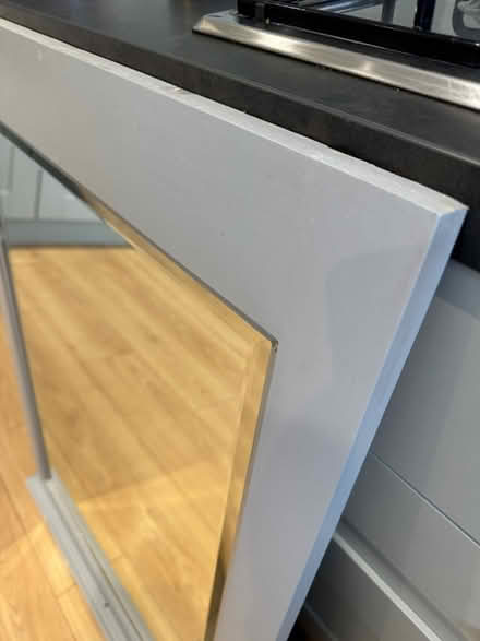 Photo of free Large wood framed bevelled Mirror (HG3) #2