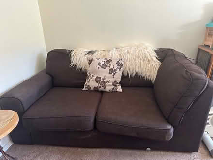 Photo of free Chocolate Brown 2 Seater sofa (Broxbourne EN10) #1