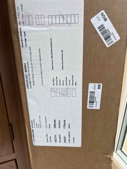 Photo of free Wooden slat blind (Harwell OX11) #1