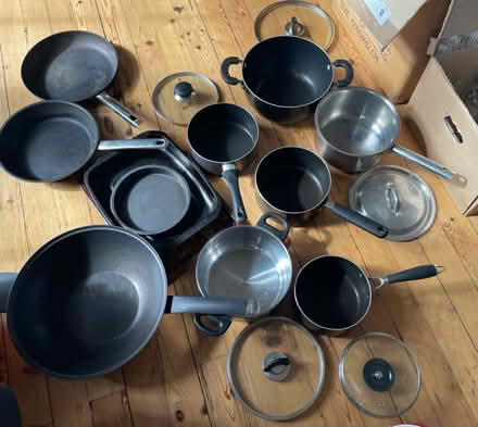 Photo of free Collection of pans,plates , bowls,mugs and glasses, (Lauriston EH3) #2