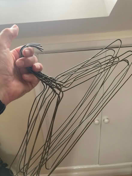 Photo of free 9 adult metal coat hangars (Filton BS34) #1