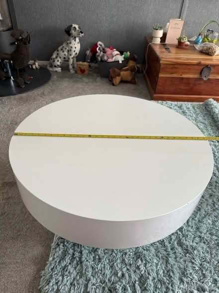Photo of free Round white coffee table (Wetherby LS22) #1