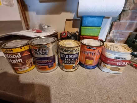 Photo of free Various woodstain. near full 750ml (Wallingford) #1