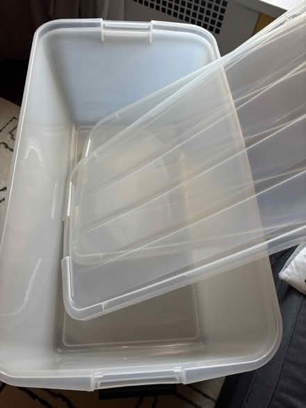 Photo of free 2 plastic storage bins (Rego Park) #3