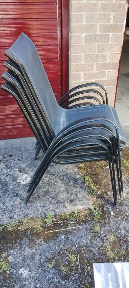 Photo of free 4 metal garden chairs (Bangor) #1
