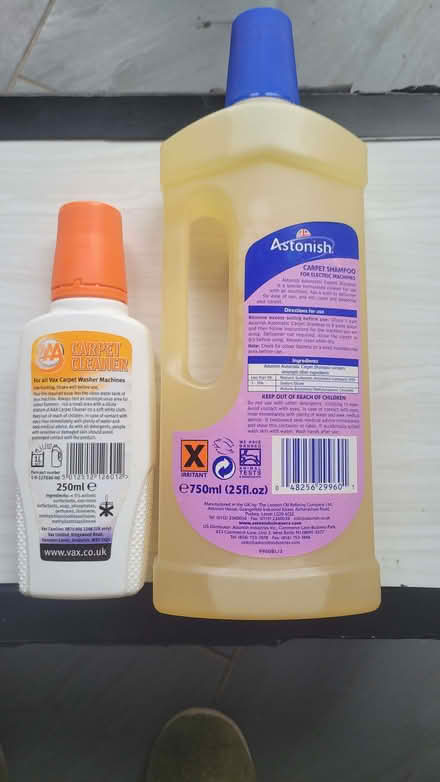 Photo of free Carpet cleaning fluid for machines (Bromley BR1) #2