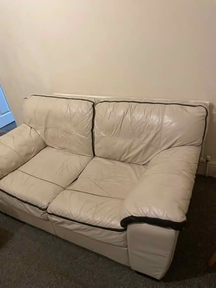 Photo of free 2 Leather sofas (BL4) #1