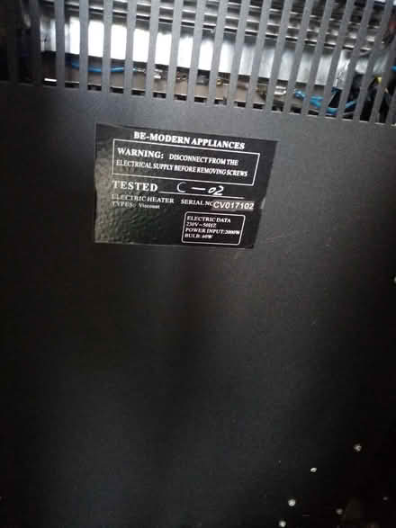 Photo of free Electric fire with coals (WA5) #2
