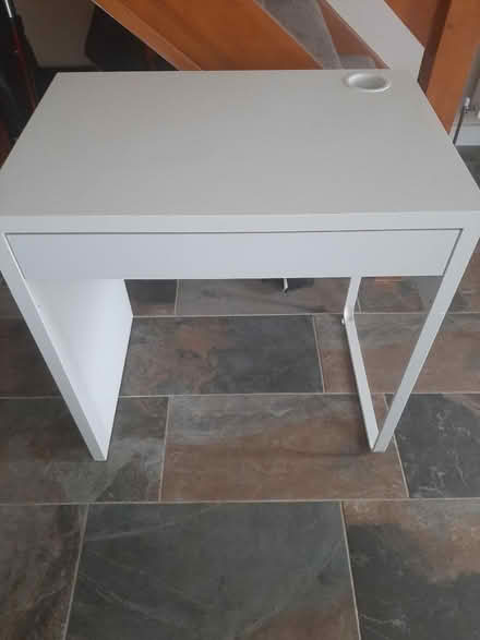 Photo of free Small white desk ikea (Little Whelnetham) #2