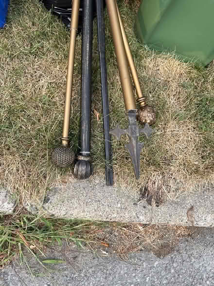 Photo of free Assorted curtain rods (Fisher Heights) #1