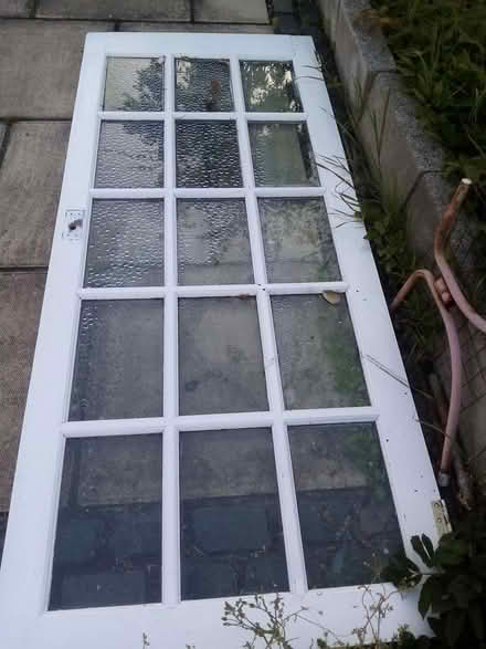 Photo of free Heavy wood panelled door (Moreton) #1
