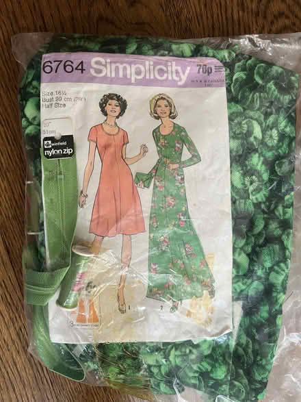 Photo of free Dress Pattern and Material & Blue Remnant (Teddington TW11) #1