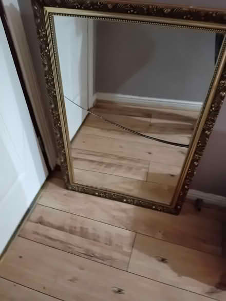 Photo of free mirror in gold frame (horsham RH12) #1