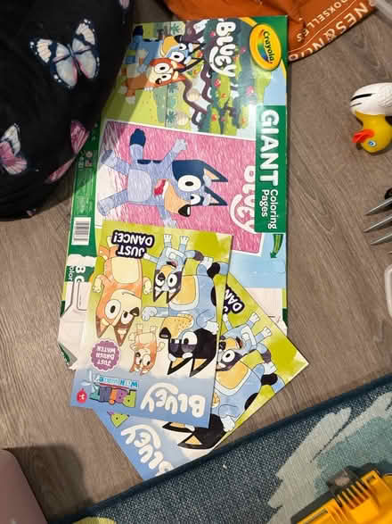 Photo of free Cardboard playhouse, coloring books (Woodfield Rd & Airpark) #4