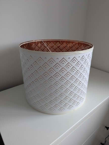 Photo of free Rose gold and white lampshade (Feering) #1
