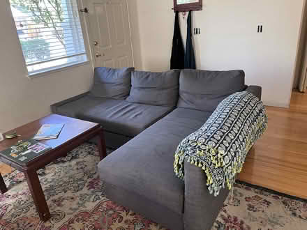 Photo of free Today! Grey Ikea Couch w pull out (Aspen, West Davis) #2