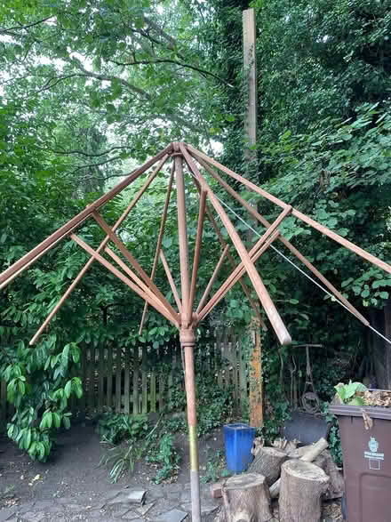 Photo of free Wooden parasol frame (RG40 Wokingham town centre) #3