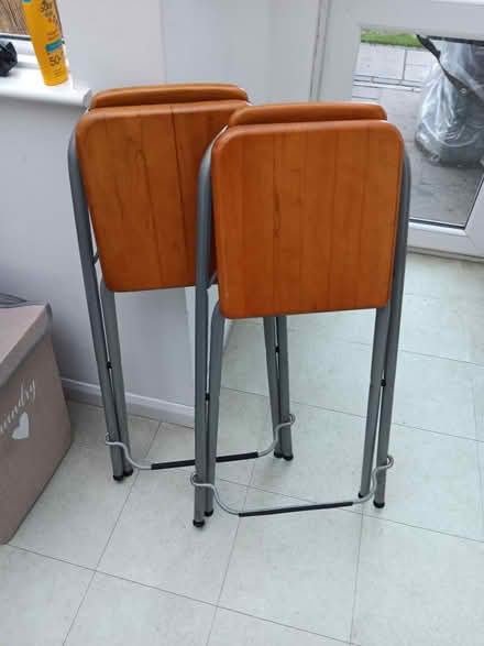Photo of free 2 fold up bar stools (Wollaton ng8) #2