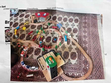 Photo of free Wooden track and vehicles (ST14) #1